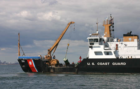 US Coast Guard Cutter Marcus Hannah, a 175 Keeper class coastal buoy tender