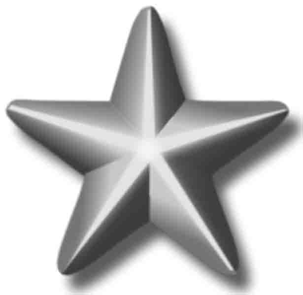 5/16 Silver star