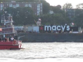 Macy's Fireworks Barge