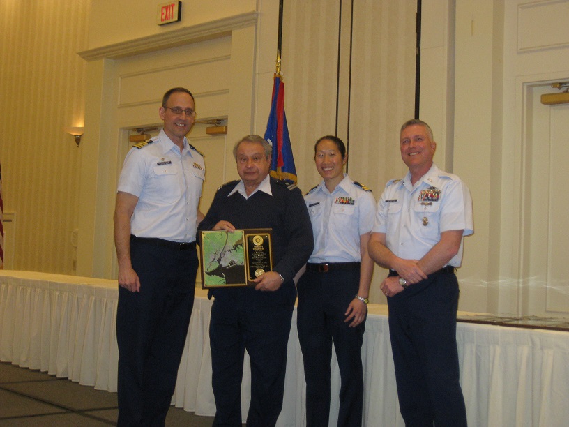 Division 4 flotilla of the year awarded to 4-2.  Pat Fiumara accepts the award.