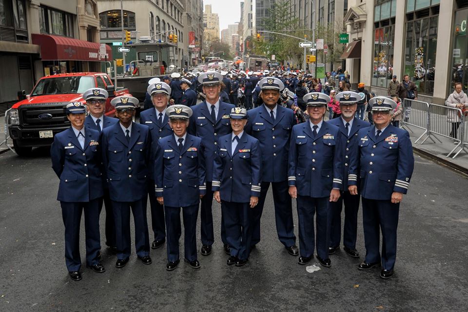 Members of the Auxiliiary participate in the NYC Veteren's Day Parade