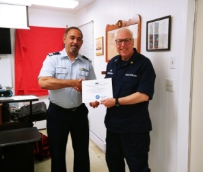 Art Karacsony receiving Certificate
