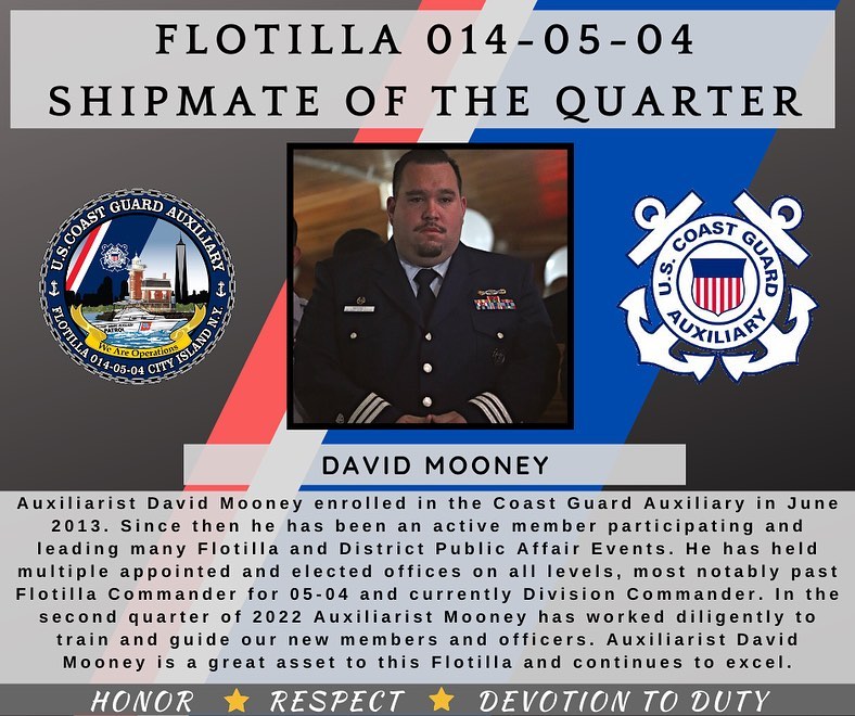 David Mooney Shipmate of the Quarter