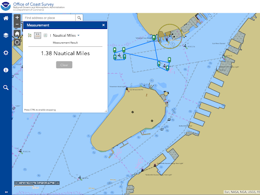 NOAA Office of Coast Survey Aids to Navigation Map 1