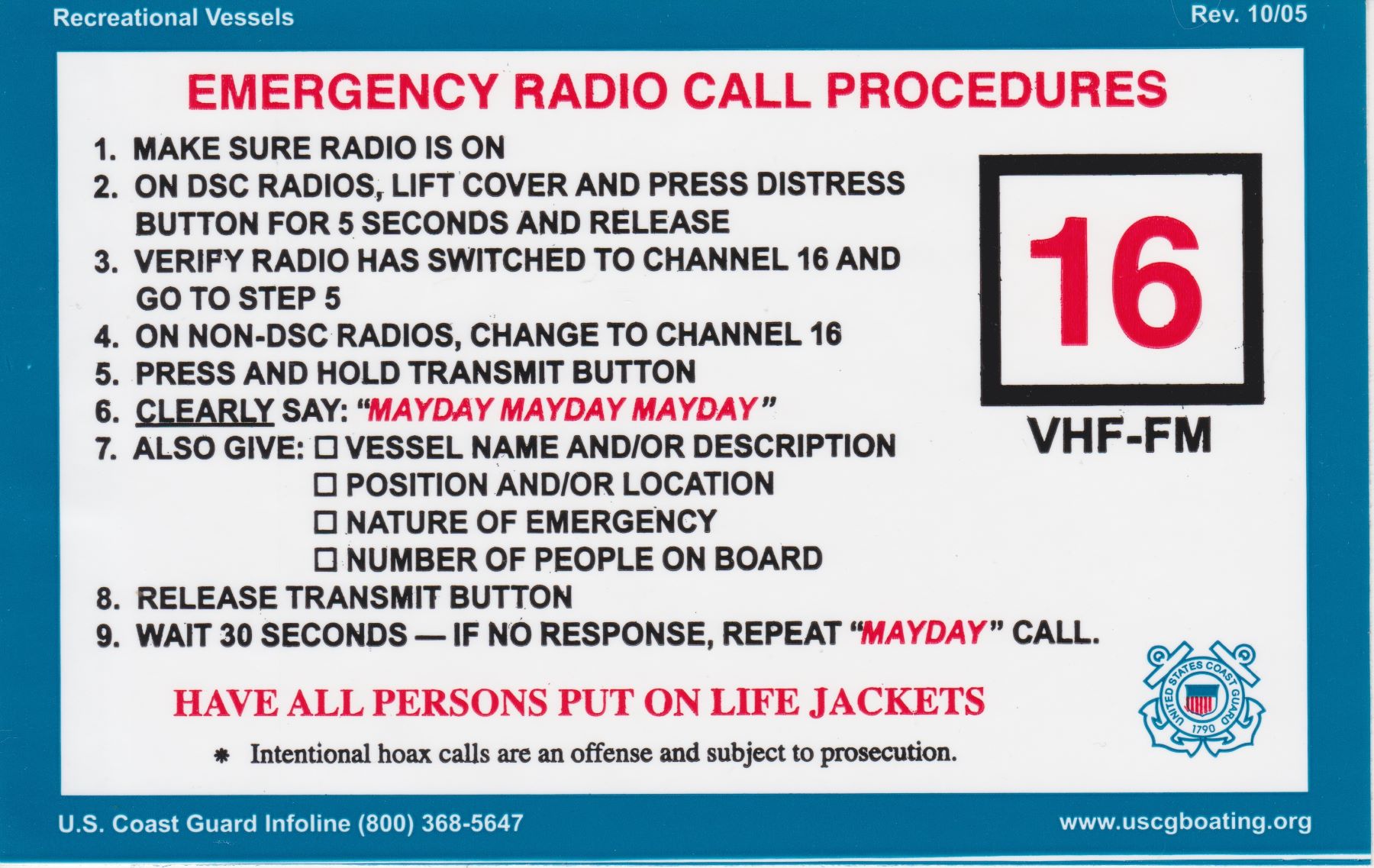 emergency call sticker