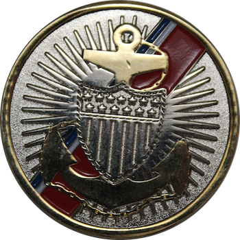 USCGC Katherine Walker Chief Officer Challenge Coin Back Face