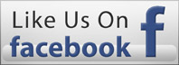 This logo says "Like Us On facebook"