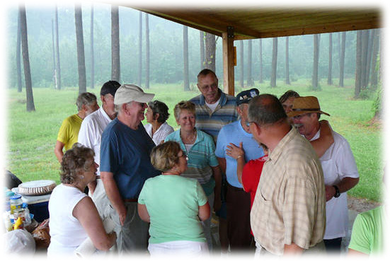 Auxilarists at a picnick meeting at Ellendale/Redden State Park north of Georgetown, Delaware