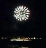 Fireworks display at PotNets Bayside, Millsboro, DE, on AUG31, 2014. Photo by Becky LLoyd.
