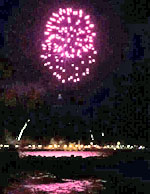 Fireworks display at PotNets Bayside, Millsboro, DE, on AUG31, 2014. Photo by Becky LLoyd.
