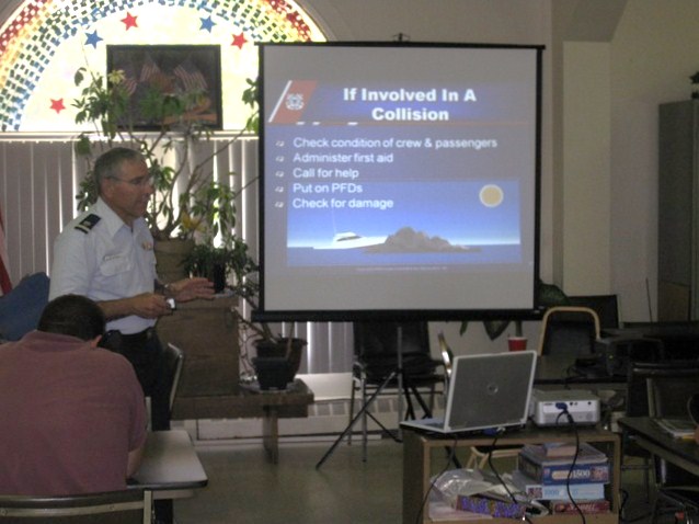 picture of instructor teaching course