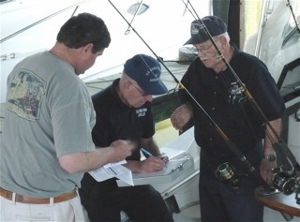 two auxiliary members giving an exam