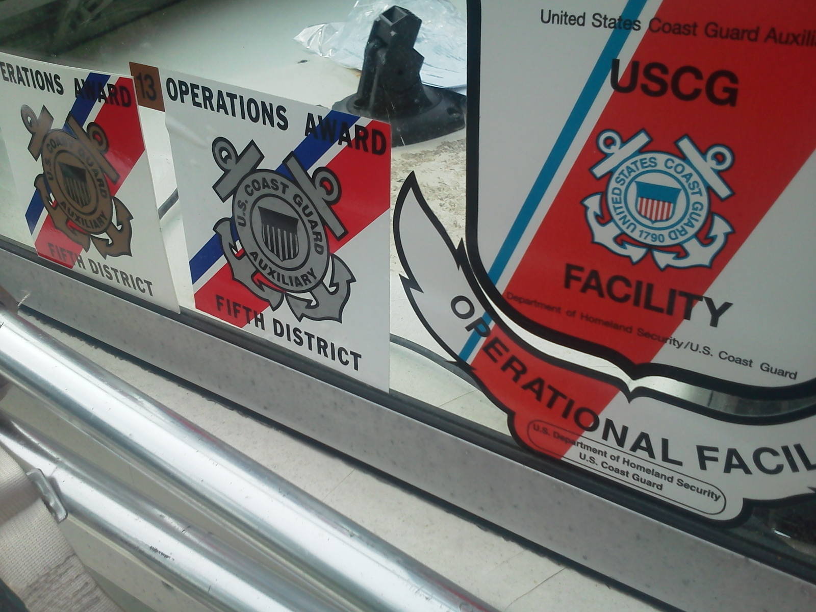Coast Guard Auxiliary operations decals