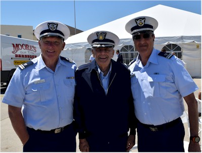 Vern Scott, Dave Tolly, and Mark Sonder at the Commissioning of The Richard Snyder