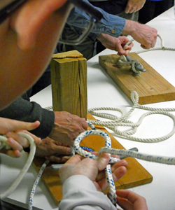 teaching knot tying photo by TJ Bendicksen