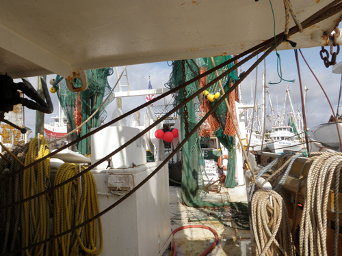 Fishing vessel deck