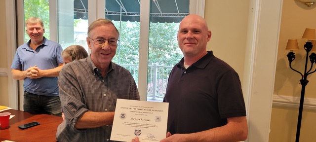 Michael Parks Received His Membership Recognition 