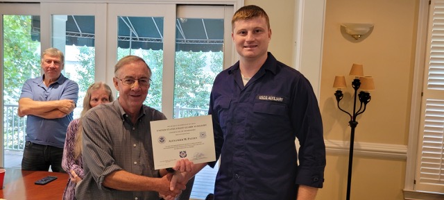 Alex Patten Received His Membership Recognition