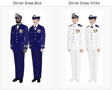 navy choker white uniform with large medals