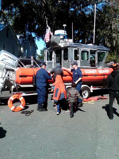 COAST STATION BRUNSWICK ALLOWING PUBLIC TO BOARD VESSEL