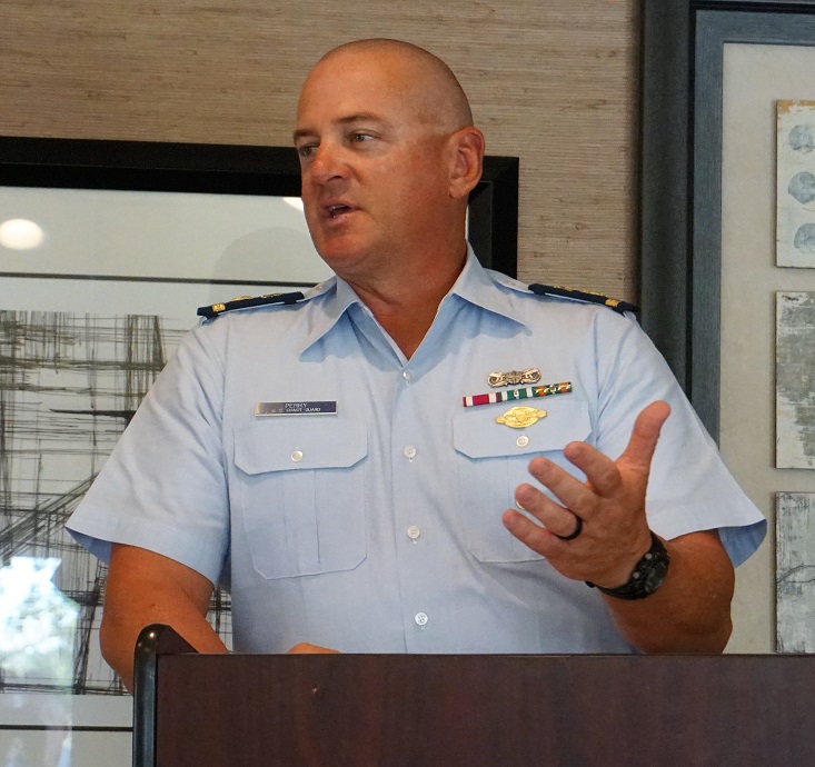 USCG guest speaker at the Division 15 Change Of Watch November 2017