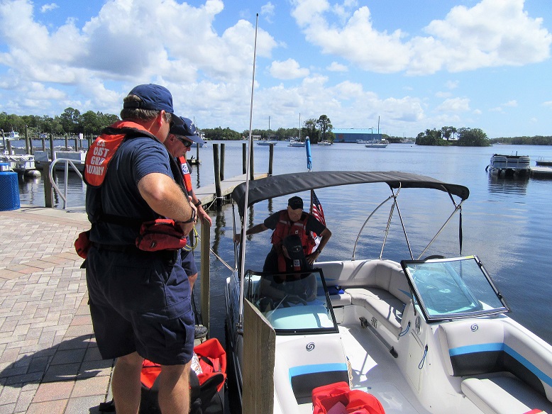 Post hurricane boat patrol in Crystal River