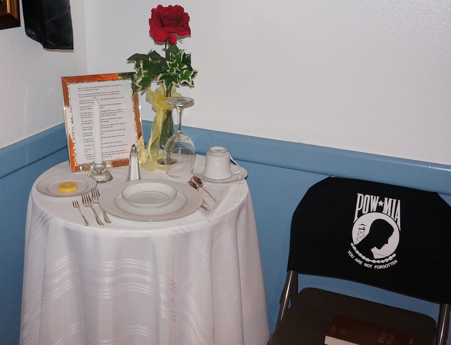Missing soldier table setting