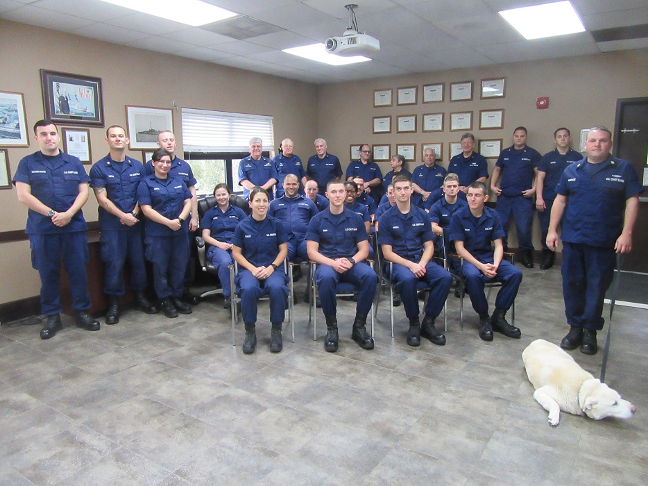 Coastguardsman and MAYDAY at Station Yankeetown