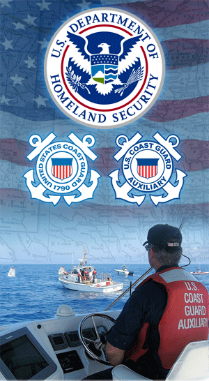 CG, AUX, Homeland Security Logo montage
