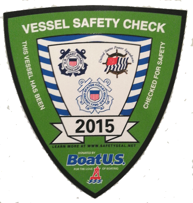 Picture of Vessel Safety Check Emblem.