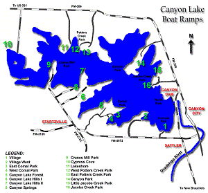 Chart of a Canyon Lake