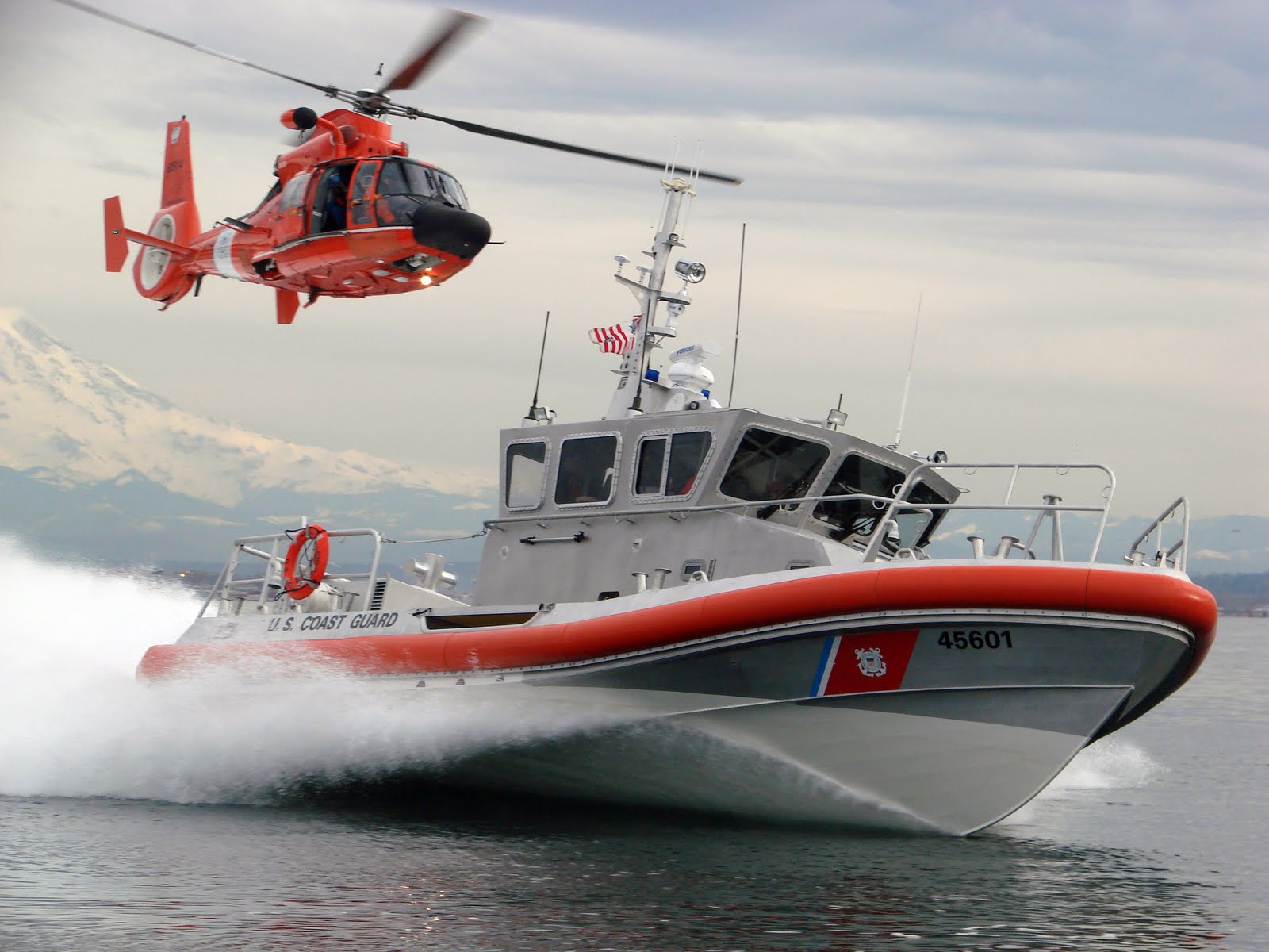 USCG Helicopter & Boat