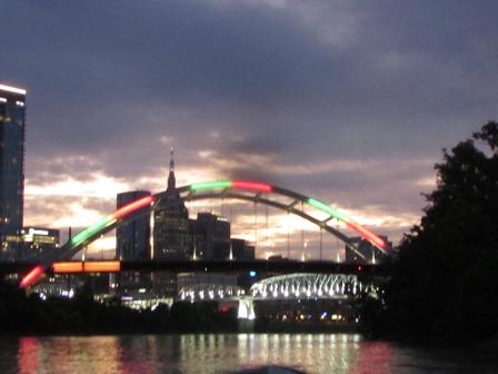 Sunset over the Cumberland River, Nashville
