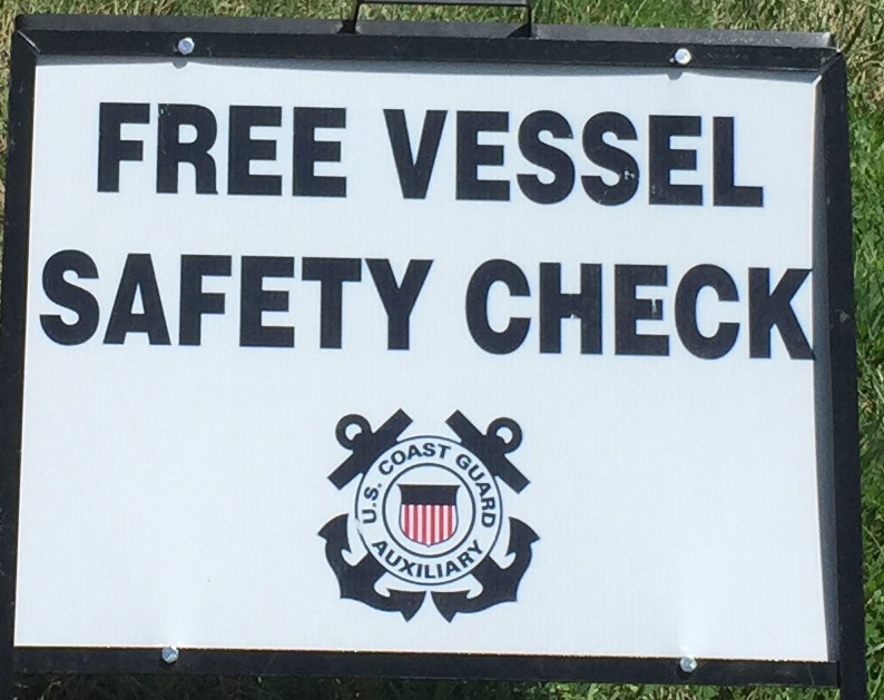 Vessel Safety Check Sign