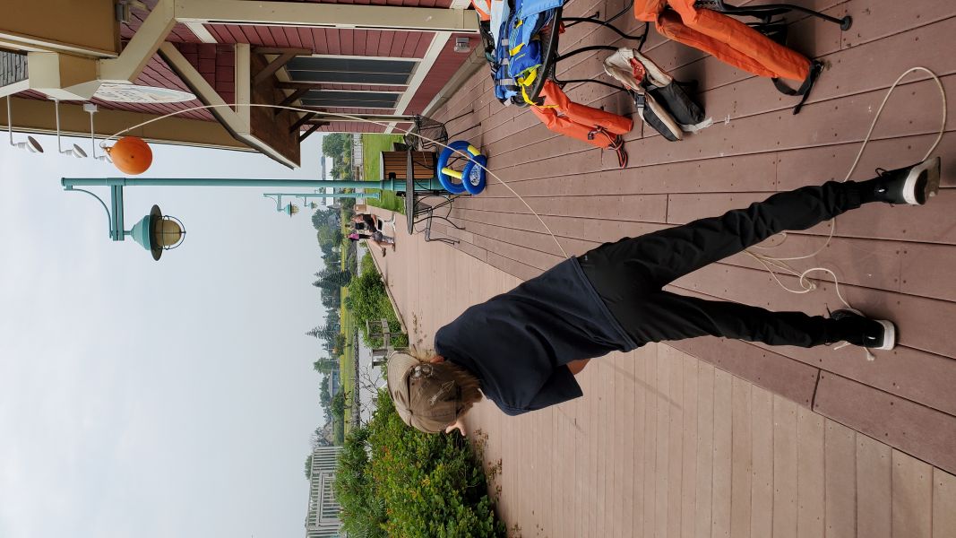 Lake Superior Days throwing life ring and life jacket use