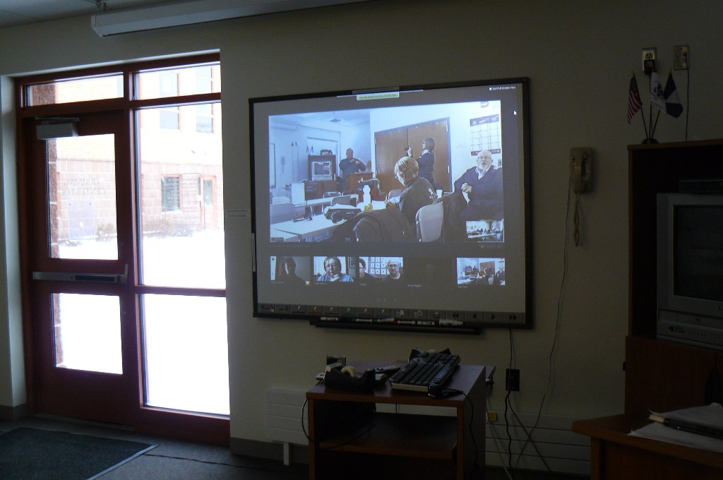 WebEx views of members at meeting