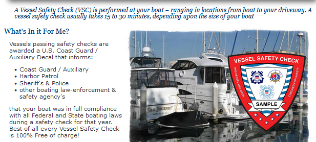 Benefits of a Vessel Safety Check