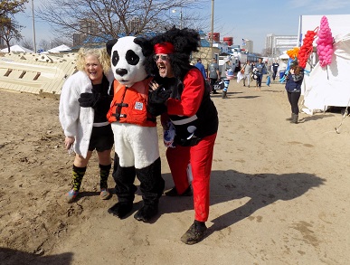 PFD panda at 2020 polar plunge Chicago! 
