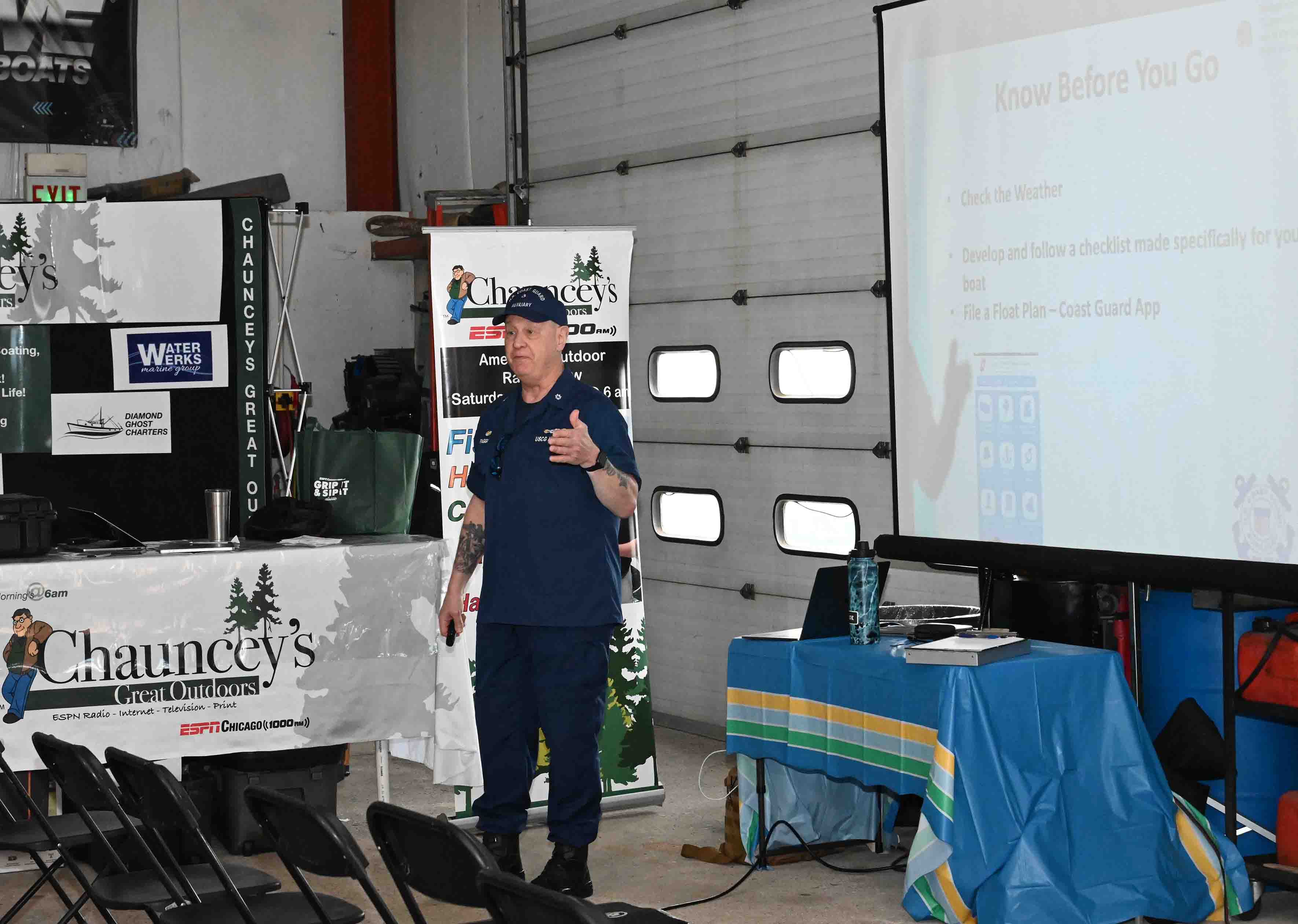 Terry Paggi 095-37-25 giving a safety presenation at Water Werks, Country Club Hills, IL on March 29, 2025