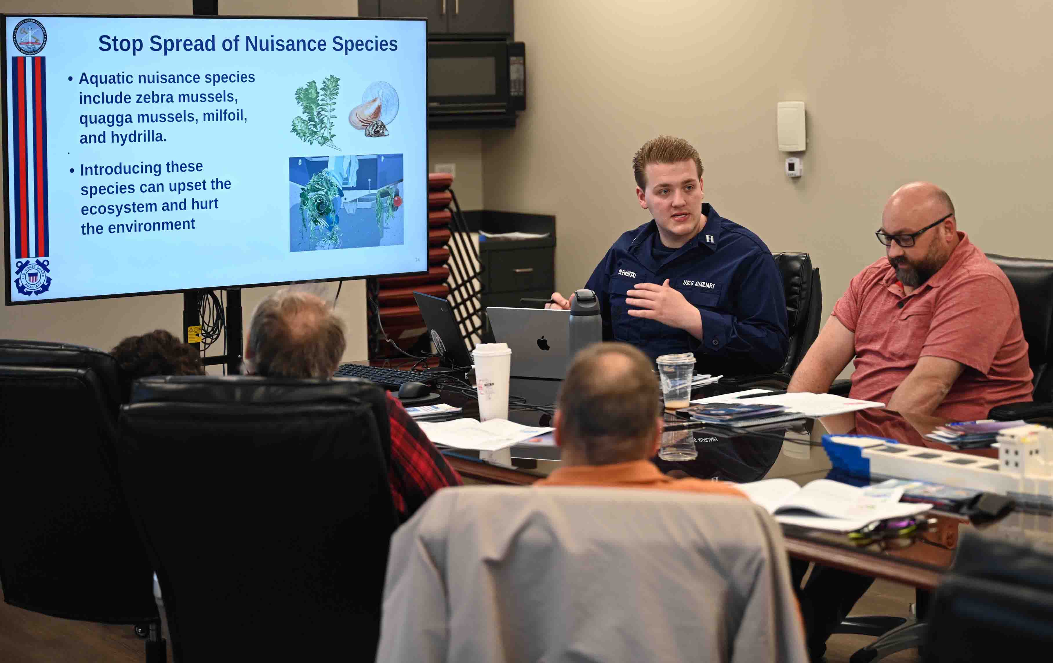 Edward Olewinski FC 095-37-25 instructing a Boating American presentation at MSU Chicago on April 19, 2025