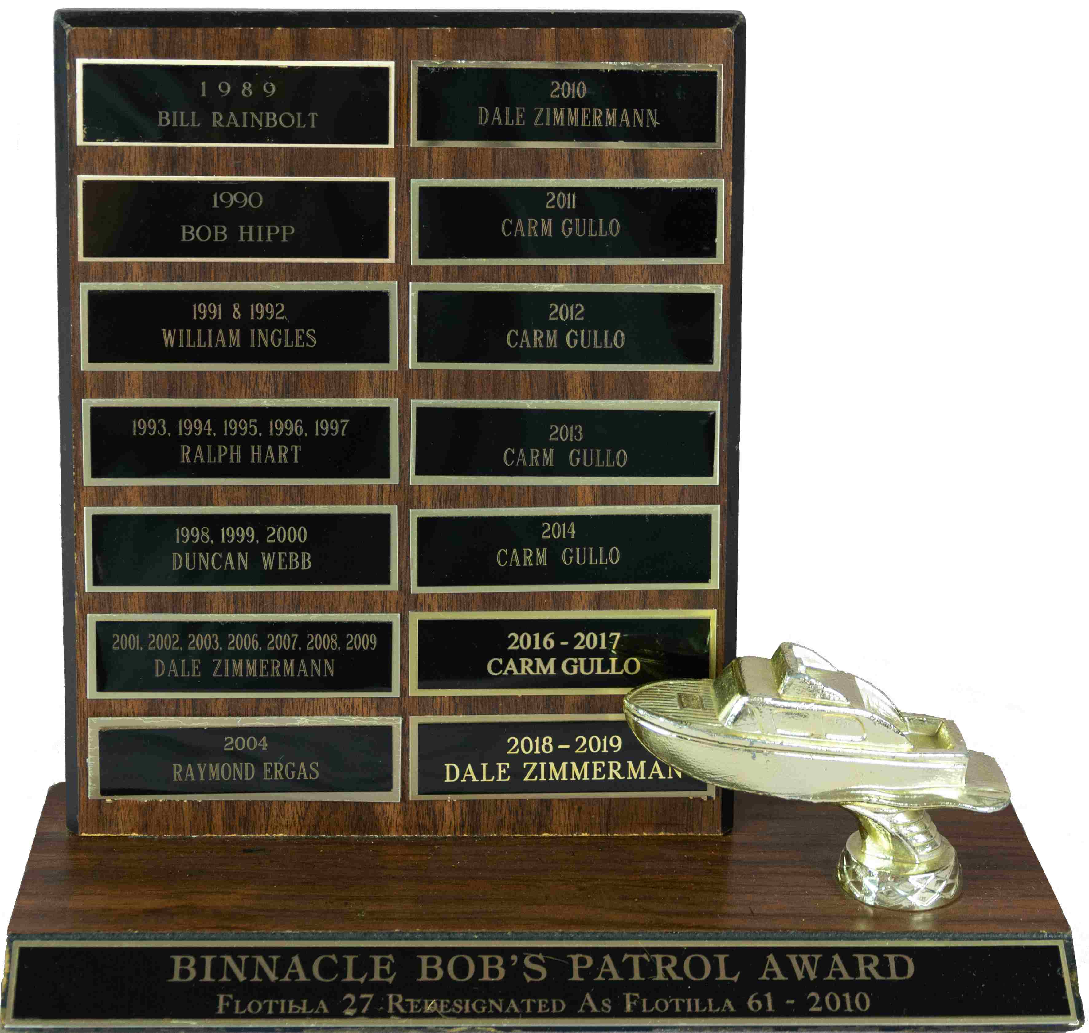 Binnacle Bob Coxswain Award