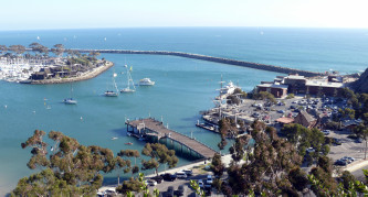 Westerly Veiw of Dana Point Harbor