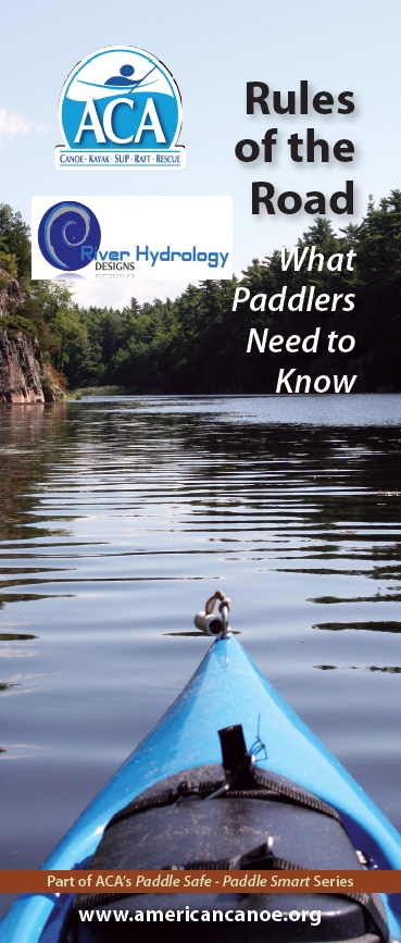 Picture of the Rules of the road for Paddlers brochure.
