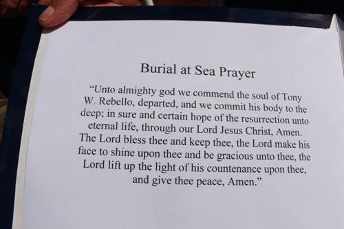 Burial at Sea Tony Rebello
