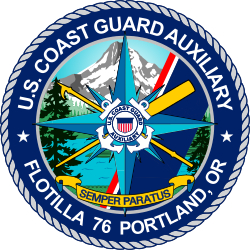 Portland Oregon Auxiliary Flotilla 76 W5535 USCG Coast Guard patch 