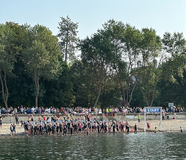 Swimmers on Shore