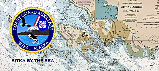 Sitka harbor chart & flottila logo