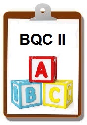 Picture of a BQC II sheet of paper on a clipboard.