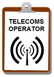 Picture of a Telecoms Operator sheet of paper on a clipboard.
