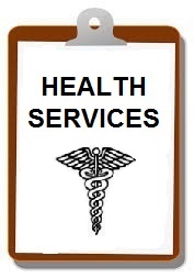 Picture of a Health Services sheet of paper on a clipboard.